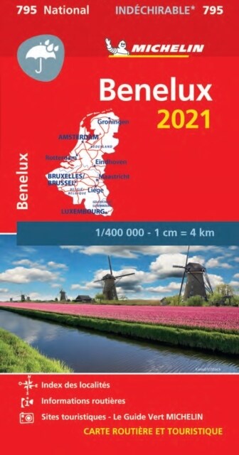 Benelux 2021 - High Resistance National Map 795 : Maps (Sheet Map)