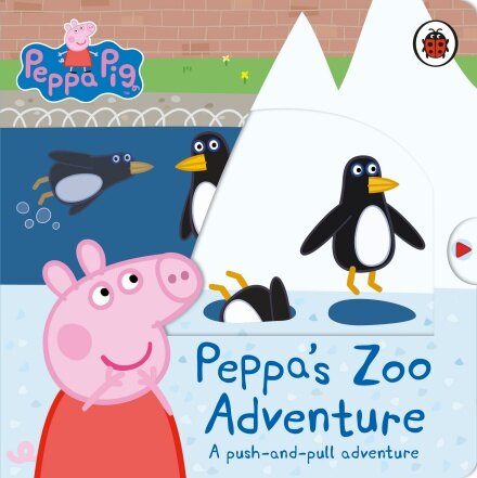 Peppa Pig: Peppas Zoo Adventure : A push-and-pull adventure (Board Book)