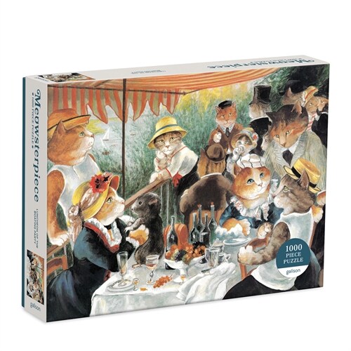 Luncheon of the Boating Party Meowsterpiece of Western Art 1000 Piece Puzzle (Other)