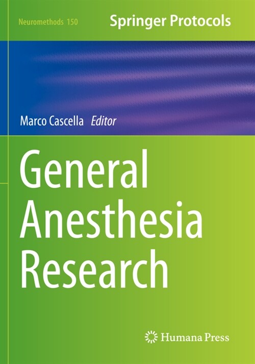 General Anesthesia Research (Paperback)