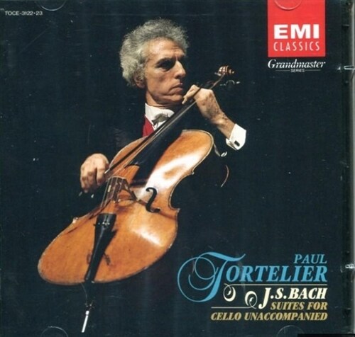 [중고] Paul Tortelier - 바흐: 무반주 첼로 모음곡 1 - 6번 (Bach: The Six Cello Suites Nos.1 - 6) (2CD)(일본반)