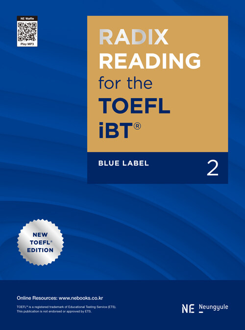 [중고] Radix Reading for The TOEFL iBT Blue Label 2