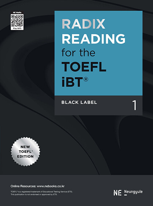 [중고] Radix Reading for The TOEFL iBT Black Label 1