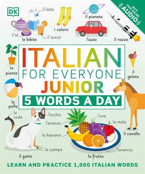 Italian for Everyone Junior: 5 Words a Day (Paperback)