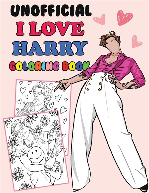 Unofficial I Love Harry Coloring Book: Harry S Fan Gift Coloring Book (Paperback)