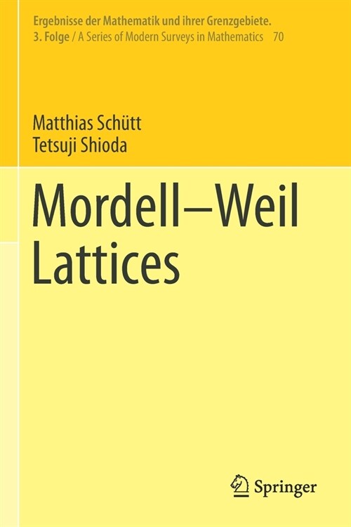 Mordell-Weil Lattices (Paperback, 2019)