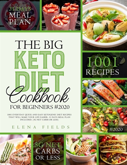 Keto Diet Cookbook 1001 (Paperback)