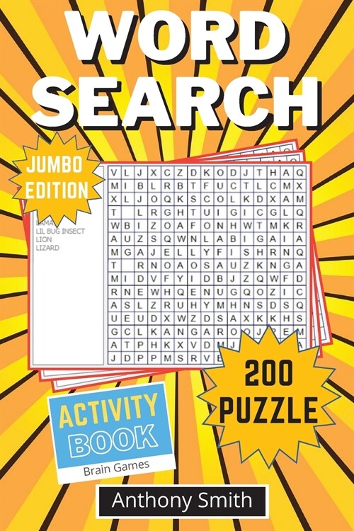 Word Search Puzzle (Jumbo Edition): 200 Fun and Challenging Word Search For Adults: 200 Word Search For Adults (Paperback)