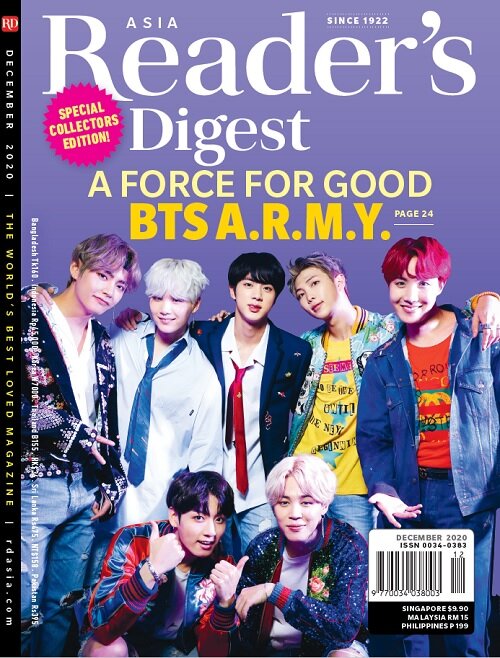 Readers Digest - Asia (월간 싱가포르판): 2020년 12월호: BTS 방탄소년단 커버