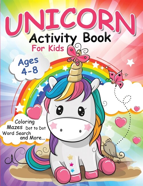 Unicorn Activity Book for Kids Ages 4-8 (Paperback)