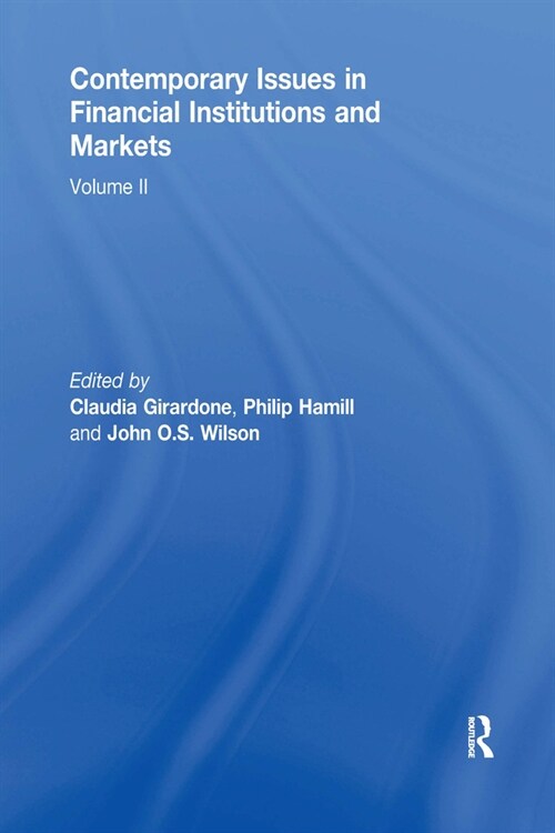 Contemporary Issues in Financial Institutions and Markets : Volume II (Paperback)