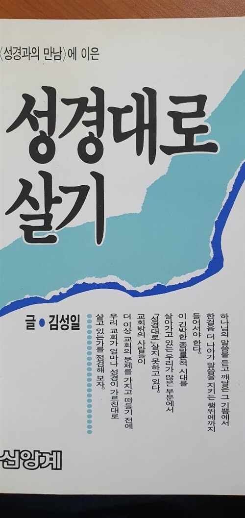 [중고] 성경대로 살기