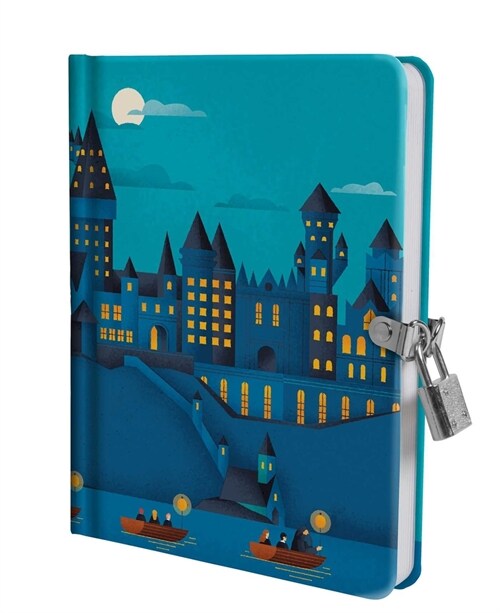Harry Potter: Hogwarts Castle Glow-In-The-Dark Lock & Key Diary (Hardcover)