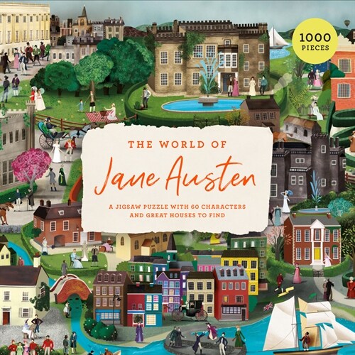 The World of Jane Austen : A Jigsaw Puzzle with 60 Characters and Great Houses to Find (Jigsaw)
