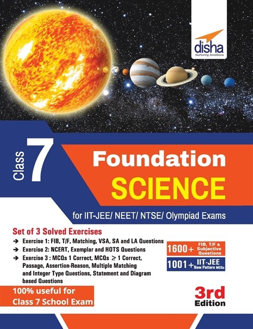 Foundation Science for IIT-JEE/ NEET/ NTSE/ Olympiad Class 7 - 3rd Edition (Paperback)