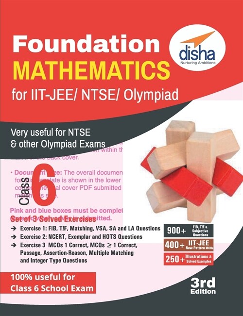 Foundation Mathematics for IIT-JEE/ NTSE/ Olympiad Class 6 - 3rd Edition (Paperback)