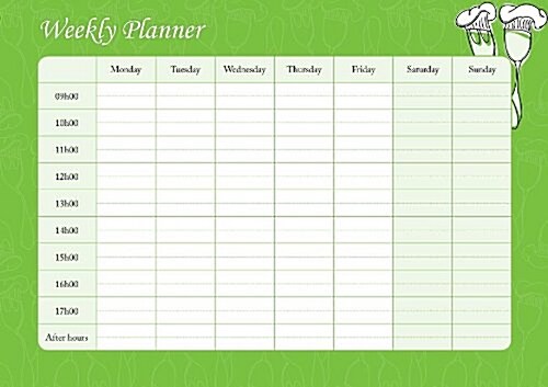 Weekly Planner - Fork & Spoon (Paperback)
