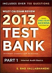 Wiley CIA Exam Review 2013 Online Test Bank 1-year Access (CD-ROM, Pass Code)