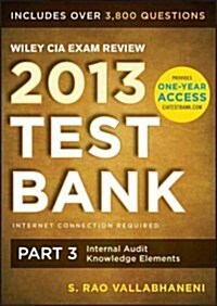 Wiley CIA Exam Review 2013 Online Test Bank 1-year Access (CD-ROM, Pass Code)