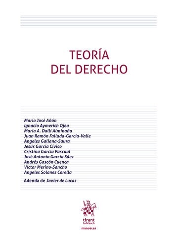 TEORIA DEL DERECHO (Book)