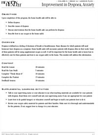 Improvement in Dyspnea, Anxiety (Loose Leaf)