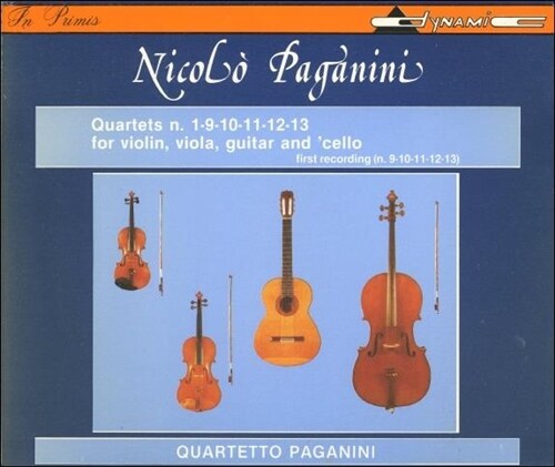 [중고]  Paganini 파가니니: 사중주 전곡 1집 - 현악 4중주단 (Paganini: Complete Quartets Vol. 1) 2×CD ( Italy 반)