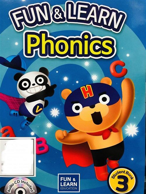 [중고] Fun & Learn Phonics 3 (Student Book, CD)