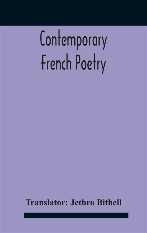 Contemporary French Poetry (Hardcover)