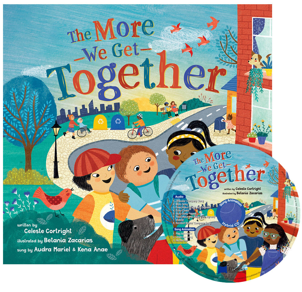 [중고] 노부영 송 애니메이션 The More We Get Together (Paperback + Hybrid CD )