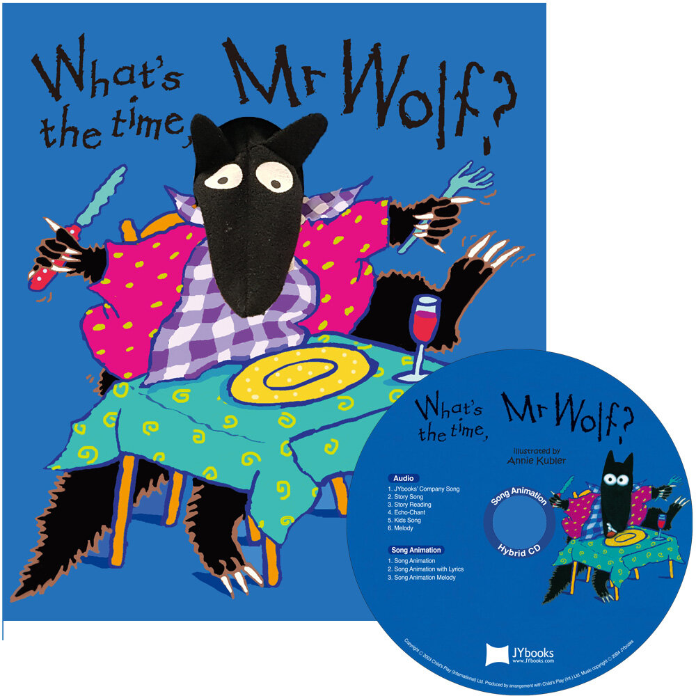 노부영 송 애니메이션 세이펜 Whats the Time, Mr Wolf? (Paperback + Hybrid CD )