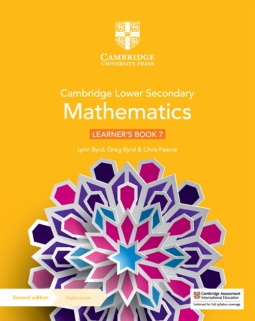 Cambridge Lower Secondary Mathematics Learners Book 7 with Digital Access (1 Year) (Multiple-component retail product, 2 Revised edition)