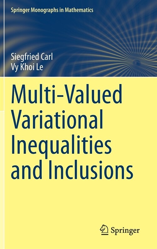 Multi-Valued Variational Inequalities and Inclusions (Hardcover)