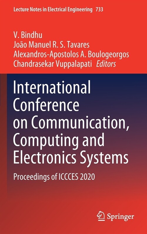 International Conference on Communication, Computing and Electronics Systems: Proceedings of Iccces 2020 (Hardcover, 2021)