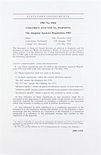 Adoption Agencies Regulations 1983 (Paperback)
