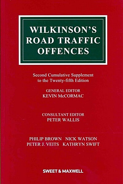 Wilkinsons Road Traffic Offences 25th (Paperback)