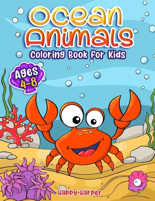 Ocean Animals Coloring Book (Paperback)