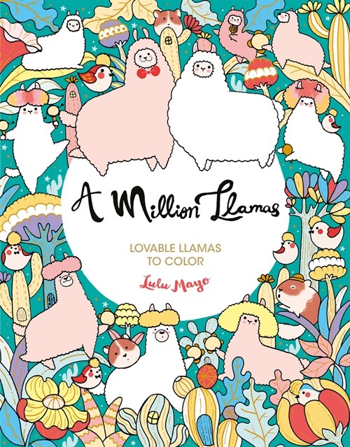 A Million Llamas: Lovable Llamas to Color (Paperback)