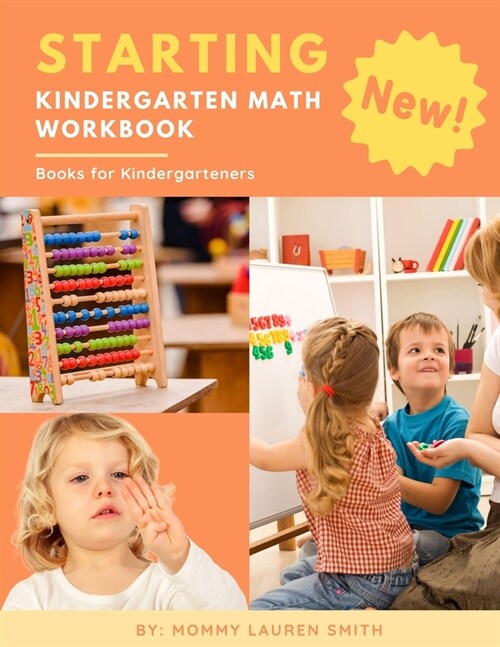 Starting Kindergarten Math Workbook Books for Kindergarteners: Easy and fun 1st practice counting worksheet - numbers learning flash cards for prescho (Paperback)
