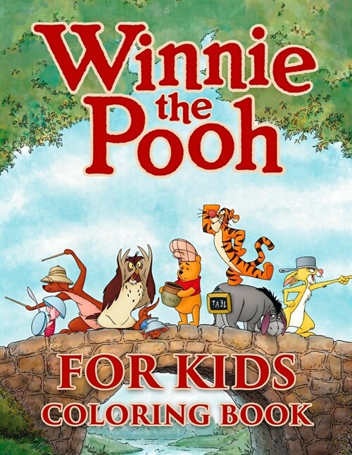 Winnie The Pooh Coloring Book for Kids: 34 Illustrations (Paperback)