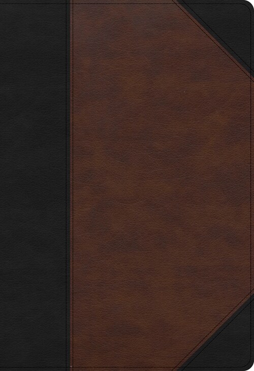KJV Super Giant Print Reference Bible, Black/Brown Leathertouch (Imitation Leather)