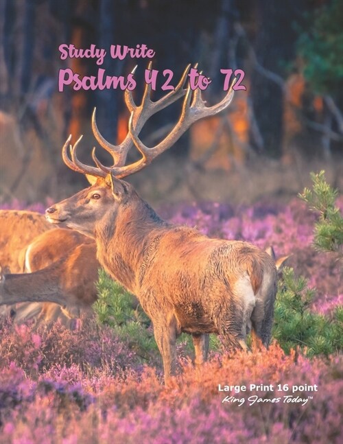 Study Write Psalms 42 to 72: Large Print - 16 point, King James Today(TM) (Paperback)