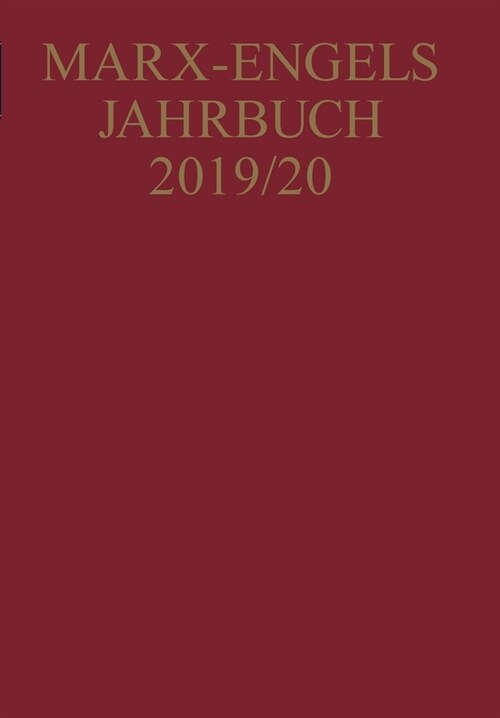 Marx-Engels-Jahrbuch 2019/20 (Paperback)