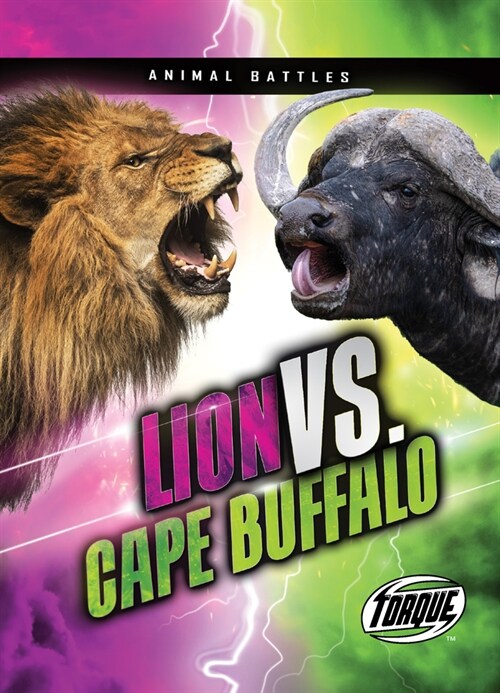 Lion vs. Cape Buffalo (Library Binding)