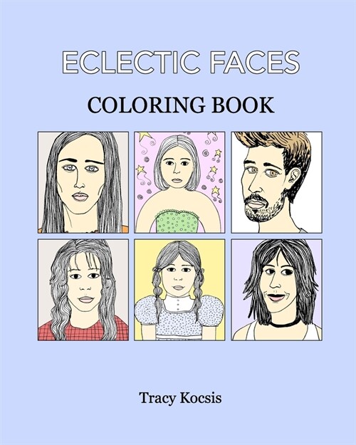 Eclectic Faces Coloring Book (Paperback)