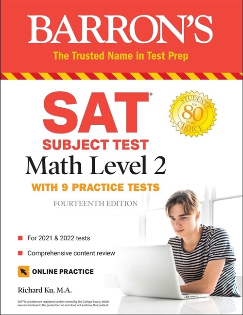 SAT Subject Test Math Level 2: With 9 Practice Tests (Paperback, 14)