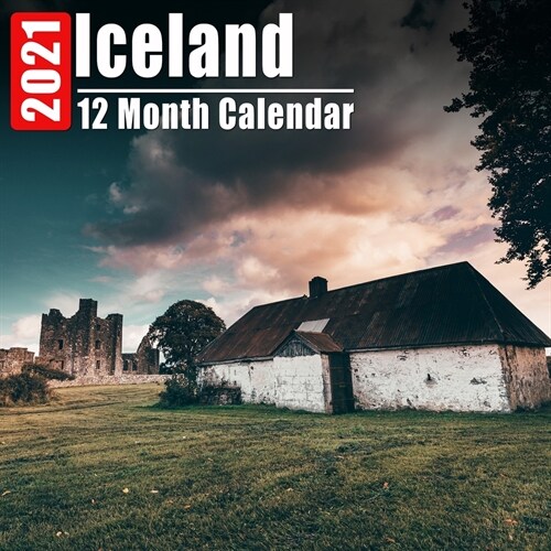Calendar 2021 Iceland: Beautiful Iceland Photos Monthly Mini Calendar With Inspirational Quotes each Month (Paperback)