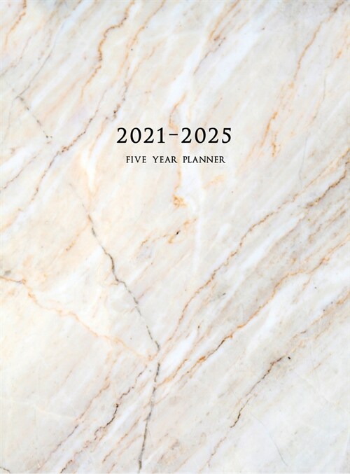 2021-2025 Five Year Planner: 60-Month Schedule Organizer 8.5 x 11 with Marble Cover (Volume 2 Hardcover) (Hardcover)
