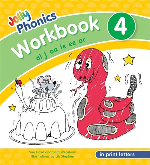 Jolly Phonics Workbook 4 : In Print Letters (American English edition) (Paperback)