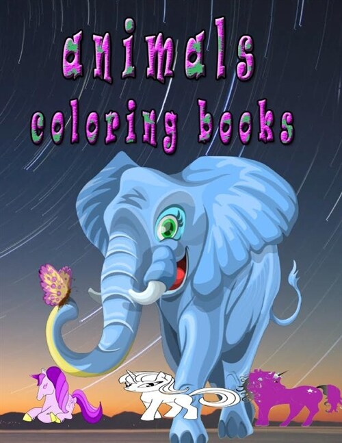 animals coloring book: Adult Coloring Book: Stress Relieving Animal Designs (Paperback)