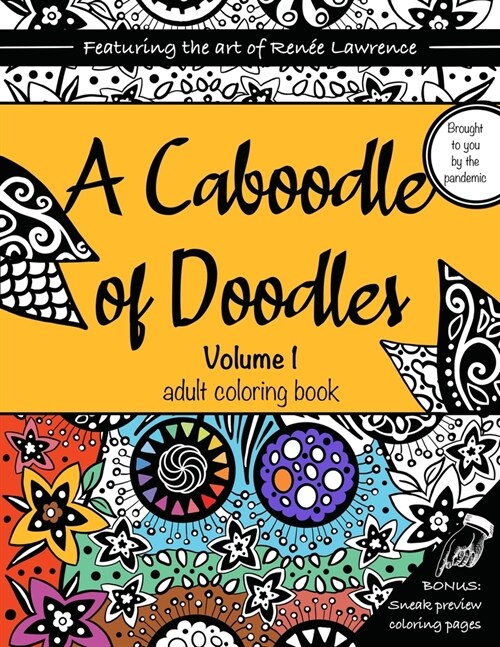 A Caboodle of Doodles, Volume 1: An adult coloring book featuring original doodles, patterns, floral designs and symmetry explorations (Paperback)